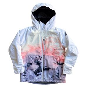 686 Hydra Thermagraph Jacket Peppercorn Cloudbreak Marble Pink Women Medium